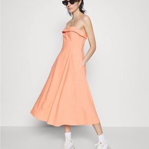 Abercrombie & Fitch Strapless Coral Dress